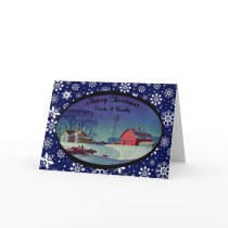 Merry Christmas Cousin & Family Greeting Cards