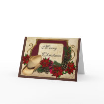 Merry Christmas Cowboy (cowgirl) greeting Greeting Card