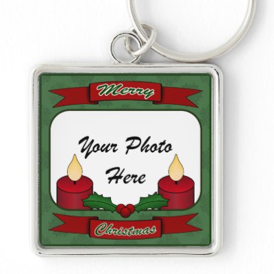 Merry Christmas! Custom Photo Keychain