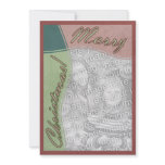 Merry Christmas! Custom Photo Red Green Party Invite