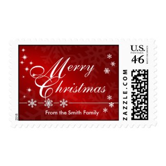 Merry Christmas Custom Postage Stamps stamp