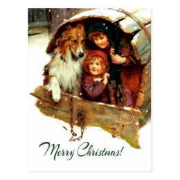 Merry Christmas . Customizable Christmas Postcards