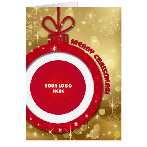 Merry Christmas Customizable Corporate Photo Cards | Zazzle