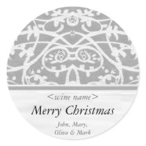 Merry Christmas Customized Wine Label stickers by jbranam Merry Christmas Customized Wine Label stickers