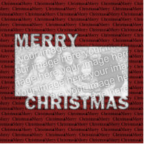 Merry Christmas Cut Out Photo Frame Red
