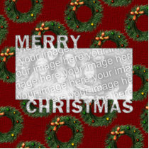 Merry Christmas Cut Out Photo Frame Wreaths