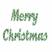 Merry Christmas Cut Outs
