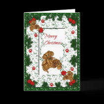 Merry Christmas Dachshund Holiday Card