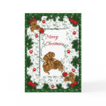 Merry Christmas Dachshund Holiday Card