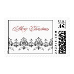 Merry Christmas Damask Stamp