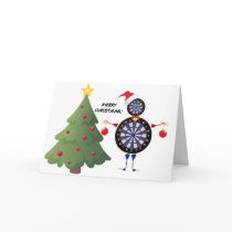 Merry Christmas Dart Player Cards