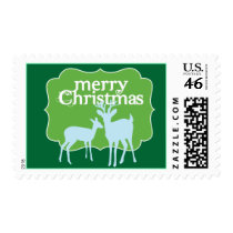 Merry Christmas Deer Stamp