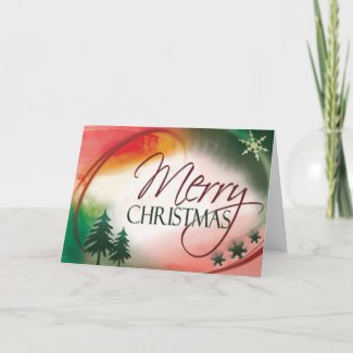 Merry Christmas Design card card