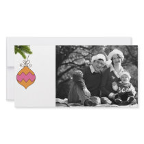 merry christmas doodle photo card