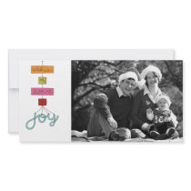merry christmas doodle photo card