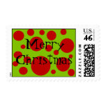 Merry Christmas Dots Postage