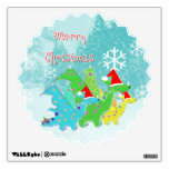 Merry Christmas Dragons Room Decals