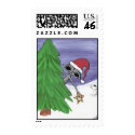 Merry Christmas Earthlings Alien postage by Quantum_Art_Nerd Merry Christmas Earthlings Alien postage