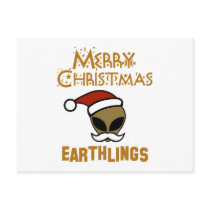 Merry Christmas, Earthlings Postcard