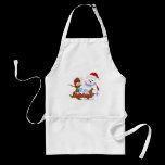 Merry Christmas Elf Bear aprons
