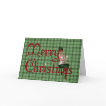 Merry Christmas Elf Design 1 Holiday Greeting Card