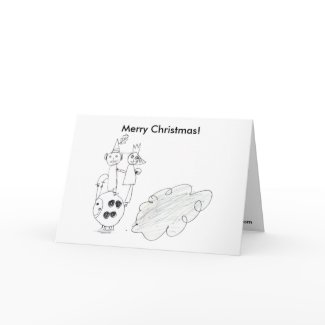Merry Christmas! Elf & Fairy card