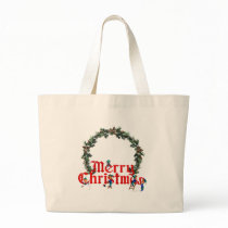 MERRY CHRISTMAS ELVES & WREATH by SHARON SHARPE bags