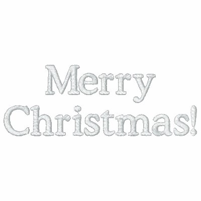 Merry Christmas Embroidered AA Fleece Track Jacket by ChristmasSpirit
