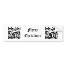 Merry Christmas - English Bumper Sticker