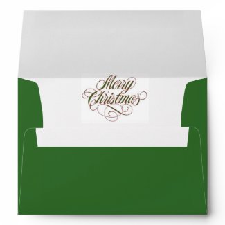Merry Christmas! Envelope Matches Greeting Card envelope