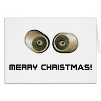 Merry Christmas Eyes Card cards