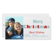 Merry Christmas Family Photo Card photo cards by monogramgallery Merry Christmas Family Photo Card photo cards