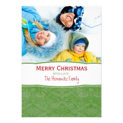 Merry Christmas Family Photo Holiday Card