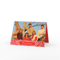Merry Christmas Family Photo Snap Dragon Coral cards by samack Merry Christmas Family Photo Snap Dragon Coral cards
