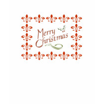 Merry Christmas Fleur De Lis t-shirts by figstreetstudio Merry Christmas Fleur De Lis t-shirts