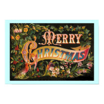Merry Christmas floral design Poster posters by MyOtherPlanet Merry Christmas floral design Poster posters