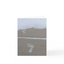 Merry Christmas Footprints in the Snow cards
