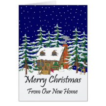 Merry Christmas For Our New House Card
