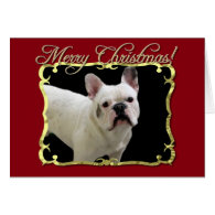 Merry Christmas French Bulldog card
