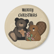 MERRY CHRISTMAS FRIDGE MAGNETS