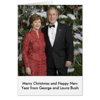 Merry Christmas from Bush card