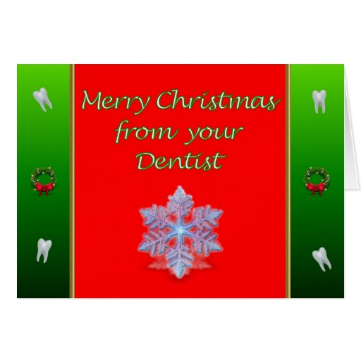 Dental Christmas Cards, Dental Christmas Card Templates, Postage