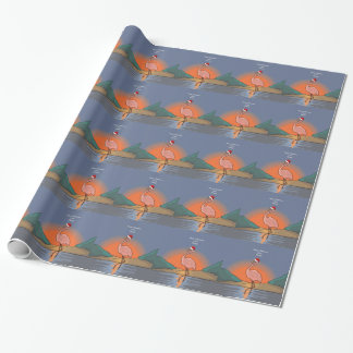 merry christmas from florida flamingo wrapping paper merry christmas from florida flamingo wrapping paper