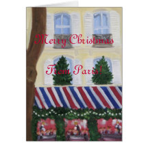 Merry Christmas from Paris Cards