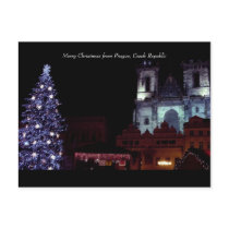 Merry Christmas from Prague, Czech Republic postcards by sherrose Merry Christmas from Prague, Czech Republic postcards