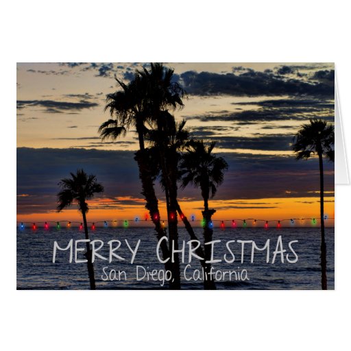 Merry Christmas from San Diego, California Greeting Card Zazzle