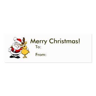 Merry Christmas From Santa Tag profilecard