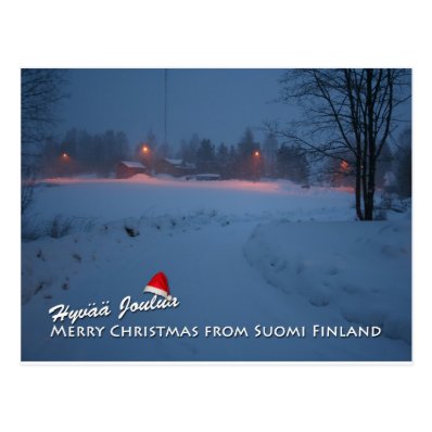 Merry Christmas from Suomi Finland Postcards