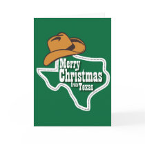 Merry Christmas from Texas Greeting Cards