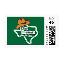 Merry Christmas from Texas Postage Stamp
